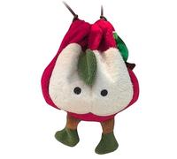 Wdbild Bolsas con cordón, bolsa de hombro de frutas de dibujos animados, bolsa cruzada suave, mochila de felpa estilo japonés, bonita mochila escolar para niñas, a, Talla única