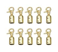 Wdbild Bolsas con cordón, hebillas de metal, borlas, tapas finales, cierre para correas de bolso, cadena de bolso, conector de correa, accesorios de bricolaje, Gold-10, Talla única