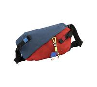 Wdbild Bolso bandolera casual con correa ajustable con múltiples bolsillos, bolsa de hoboes de moda, para mujeres y hombres, azul y rojo, One Size