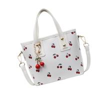 Wdbild Bolso bandolera de frutas para mujer, bolso de hombro simple, bolso de mano estético, mensajeros para el día a día, estético, hombro cruzado, elegante cubo, White, One Size