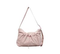 Wdbild Bolso bandolera de lona para mujer, bolso cruzado de gran capacidad, bolso de mensajero plisado para todos los días, bolsa de hombro con cordón, bolsa cruzada plisada de gran capacidad, a, One