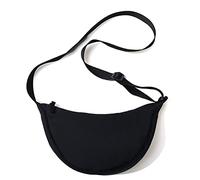 Wdbild Bolso cruzado casual Hobos para mujeres y niñas, color sólido, bolsa de pecho para playa, bolsos de hombro, Black