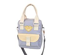 Wdbild Bolso cruzado de gran capacidad para mujer, bolso de hombro a juego, transparente, casual, bolso de mano con corazón, Blue