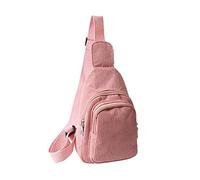 Wdbild Bolso cruzado de pana, casual, para el pecho, para viajes, senderismo, para mujer, deportes, correr, a