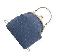 Wdbild Bolso de hombro compacto, casual, bolso cruzado ligero, bolso de noche con interior espacioso para ocasiones esenciales de graduación, Blue, One Size