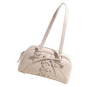 Wdbild Bolso de hombro con diseño de ballet de moda con interior espacioso y detalle de lazo para debajo de las axilas para mujeres modernas de la ciudad, White, One Size