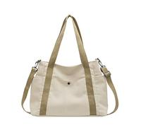 Wdbild Bolso de hombro de lona para la compra, bolso de mano para mujeres y niñas, bolso cruzado, a