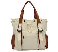Wdbild Bolso de hombro para mujer, bolso cruzado casual para estudiantes, escuela, bolsa de viaje de gran capacidad, White