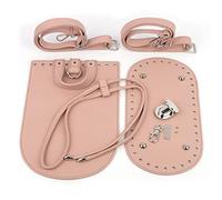 Wdbild Bolso de hombro para mujer, de piel sintética, hecho a mano, tejido, para regalos, manualidades, accesorios, a