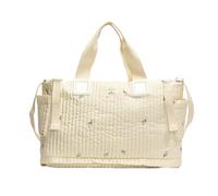 Wdbild Bolso de hombro portátil para maternidad con amplio espacio para suministros de bebé con bonito patrón bordado portátil para guardería, floral