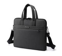 Wdbild Bolso de mano para portátil de 35.6 cm, color negro, azul y gris, Black