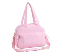 Wdbild Bolsos de mano para mujer, resistentes al agua, con bolsillo para mojado, para viajes y gimnasio, espaciosos bolsos de hombro, Pink, 42*19*30cm