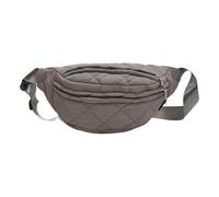 Wdbild Bolsos de mano para mujer, riñonera acolchada, elegante bolsa cruzada con correa ajustable, bolsas de hombro de gran capacidad para viajes al aire libre, Gray, Talla única