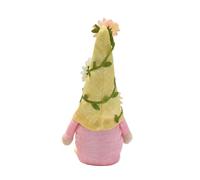 Wdbild Bonita muñeca de felpa de primavera con color de sombrero opcional para uso decorativo en interiores y exteriores, juguete de peluche coleccionable