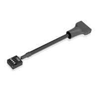 Wdbild Cable convertidor USB 3.0 a USB 2.0 de 19/20 pines a macho hembra de 9 pines para placas base, conectores de panel frontal