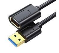 Wdbild Cable de extensión USB macho-hembra de 5 Gbps, sincronización rápida de datos, conectores de metal, para portátiles, televisores inteligentes, USB A macho a hembra