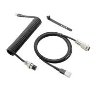 Wdbild Cable de teclado mecánico de doble manga en espiral USB para mejorar los juegos para entusiastas de los teclados