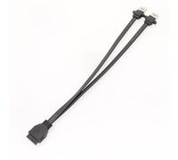 Wdbild Cable USB 3.0 para placa frontal USB de montaje en panel de 19 pines, cabecera USB 3.0 para una fácil conexión y transferencia rápida, carcasa de PC, cable de conectores USB A