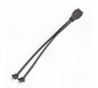 Wdbild Cable USB 3.0 para placa frontal USB de montaje en panel de 19 pines, cabecera USB 3.0 para una fácil conexión y transferencia rápida, carcasa de PC, cable de conectores USB A