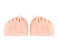 Wdbild Calcetines separadores de dedos de gel para mujeres y hombres, alivio de hallux valgus con diseño fino, transpirables, almohadillas espaciadoras, Ilumina el tono de la piel, 5