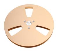 Wdbild Carrete de cinta de aluminio de 7 pulgadas con 3 agujeros, carrete abierto, carrete de aluminio de 7 pulgadas, caja de almacenamiento de cinta multicolor