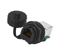 Wdbild Conector Ethernet RJ45 macho a hembra industrial de alta velocidad sellado para montaje en panel