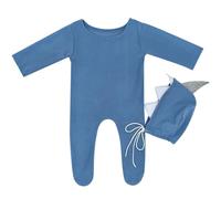 Wdbild Conjunto de 2 piezas para disfraz de fotografía infantil, gorro de manga larga, traje de estudio fotográfico para sesiones de fotos de bebé, recién nacido, gorro y mameluco