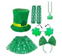 Wdbild Conjunto de disfraz para fiestas y celebraciones, incluye accesorios esenciales en tema verde