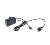 Wdbild Controlador de velocidad variable USB con interruptores para ventiladores y luces LED, 5 V, 24 V3 A, voltajes ajustables, controlador USB