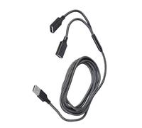 Wdbild Convertidor USB macho a doble hembra para unidades intermitentes de laptop con datos de velocidad rápida y carga de energía, adaptador USB de aluminio