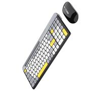 Wdbild Diseño ergonómico de teclado compacto para flujos de trabajo eficientes, batería recargable de 400 mAh y