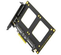 Wdbild Dos discos duros SFF 8639 a PCIe4.0 8X adaptador PCIe bifurcación para conexión y expansión de computadora, dos adaptadores