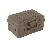 Wdbild Dry Box - Funda rígida protectora para exteriores, a prueba de golpes, con inserto de espuma, Color barro