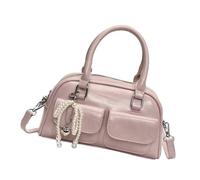 Wdbild Elegante bolsa cruzada y de mano, práctica bolsa de hombro de poliuretano con espaciosa esencial, organizada para varias ocasiones, bolso de mano con lazo, a, One Size