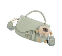 Wdbild Elegante bolso de mano de poliuretano resistente al desgaste, compartimentos espaciosos, diseño ergonómico, moderno, para mujer, esencial, elegante, resistente al desgaste, bolso de una sola