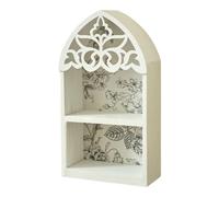 Wdbild Elegante estante de pared de estilo multicapa, con patrón grabado preciso, soporte de exhibición para decoración del hogar
