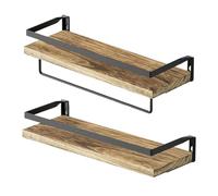 Wdbild Elegantes estantes de pared de almacenamiento y exhibición, estantes funcionales de montaje en pared, soporte de madera diseñado para espacio organizado