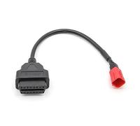 Wdbild Escáner de conector de cable adecuado para motocicleta de 16 pines a 6 pines, adaptador de diagnóstico completo, herramienta de escáner de cable