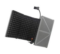 Wdbild Escudo de aislamiento acústico de grado de estudio con reflectores de espuma de absorción de sonido de 5 lados para un panel acústico de control de ruido superior