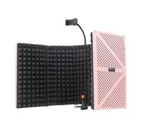 Wdbild Escudo de aislamiento de micrófono, reflector de sonido plegable para estudio y hogar, equipo de estudio que absorbe el ruido