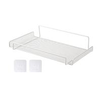 Wdbild Estante flotante de montaje en pared para accesorios, enrutador WiFi, caja superior, soporte de pared para baño