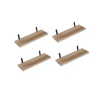 Wdbild Estantes para ahorrar espacio en la pared, solución de almacenamiento, estantes vintage de montaje en pared, organizadores flotantes para baño, cocina, baño, organizadores de pared