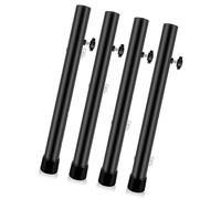 Wdbild Extensiones profesionales de patas de mesa de acero resistentes a la corrosión, mejoras para muebles, patas de goma antideslizantes, extensores de muebles