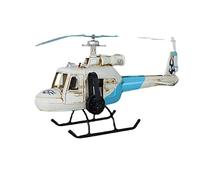 Wdbild Figuras de helicóptero de metal para decoración del hogar, helicóptero de hierro, modelo de avión, decoración de habitación de niños