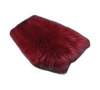 Wdbild Funda de consola central de piel de oveja afelpada de lana cálida para camión, SUV, funda de reposabrazos peluda, accesorios de coche, almohadillas para reposabrazos para niños, para silla de