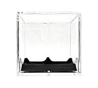 Wdbild Funda protectora de béisbol, caja de almacenamiento transparente, cubo de acrílico para béisbol, caja de almacenamiento elegante