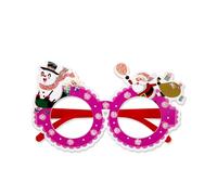 Wdbild Gafas de Navidad, marco de gafas de Papá Noel, accesorios para fotos, decoraciones de Navidad 2024, suministros de fiesta de Año Nuevo