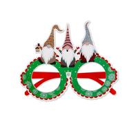 Wdbild Gafas de Navidad, marco de gafas de Papá Noel, accesorios para fotos, decoraciones de Navidad 2024, suministros de fiesta de Año Nuevo