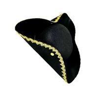 Wdbild Gorro, sombrero pirata del Caribe, ajustable, unisex, emblemas de calavera, sombreros de pirata, sombreros de disfraz para fiestas de disfraces y juegos de rol