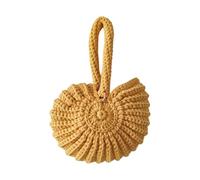 Wdbild Hoboes - Bolsos de mano para mujeres y niñas, tejido a mano, conchas marinas, bolsos de mano para mujer, bolsa de noche con asa superior, bolsas de regalo, conchas marinas tejidas a mano